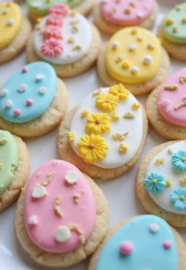 30 Aesthetic Baking Cookies Ideas You’ll Want to Try - 10. Mini Easter Egg Cookies