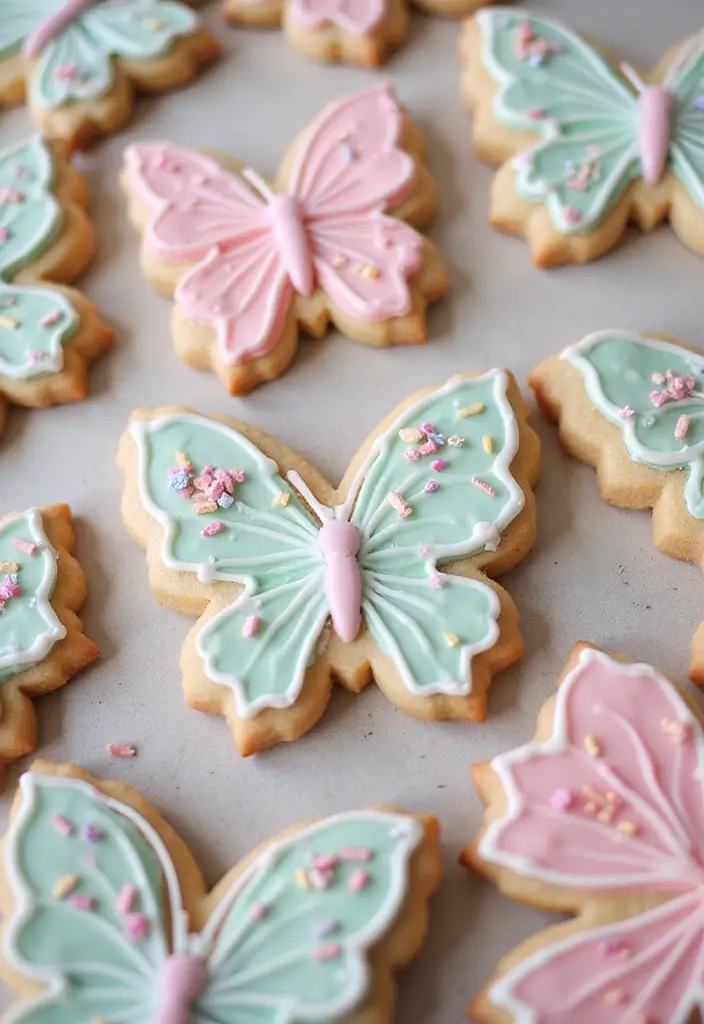 30 Aesthetic Baking Cookies Ideas You’ll Want to Try - 2. Butterfly Sugar Cookies