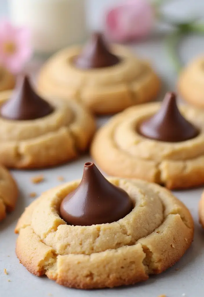 30 Aesthetic Baking Cookies Ideas You’ll Want to Try - 22. Peanut Butter Blossoms