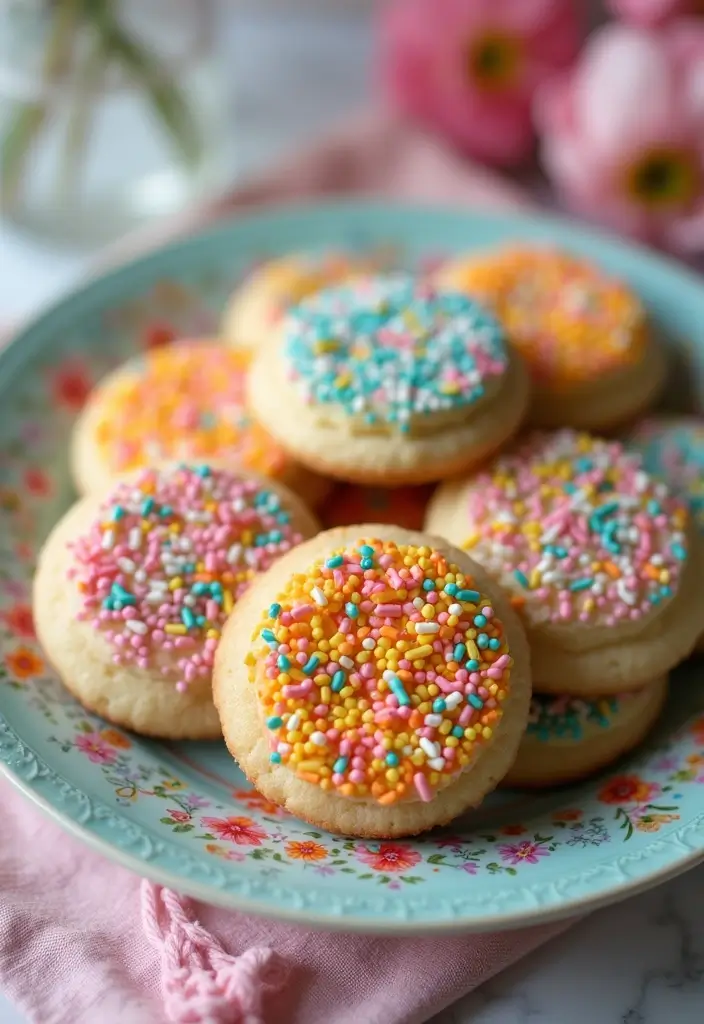 30 Aesthetic Baking Cookies Ideas You’ll Want to Try - 23. Celebration Sprinkle Cookies