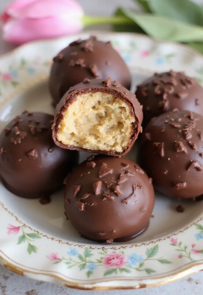 30 Aesthetic Baking Cookies Ideas You’ll Want to Try - 26. Cookie Dough Truffles