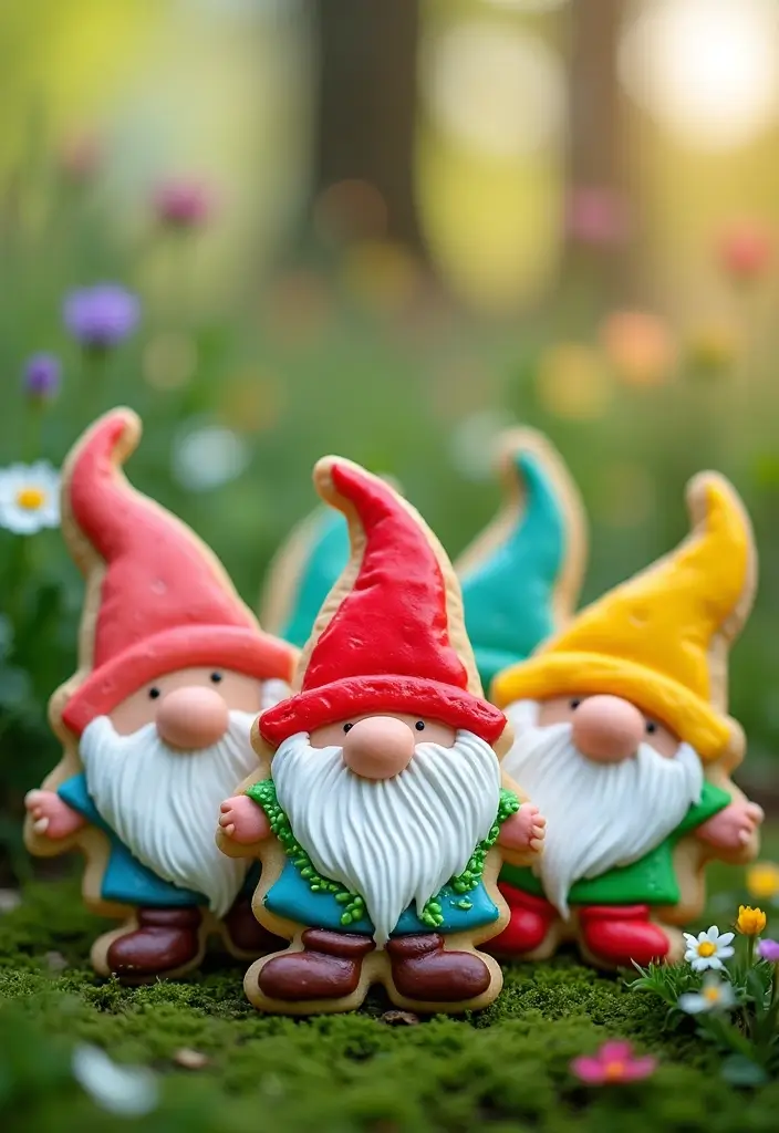 30 Aesthetic Baking Cookies Ideas You’ll Want to Try - 3. Garden Gnome Cookies