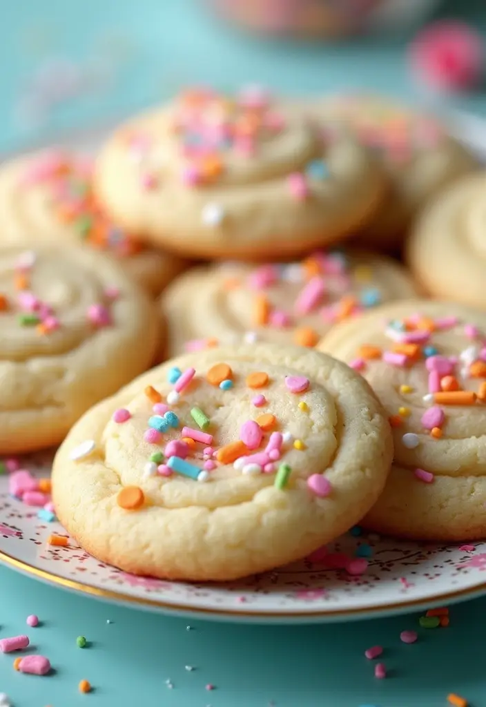 30 Aesthetic Baking Cookies Ideas You’ll Want to Try - 30. Confetti Cookies