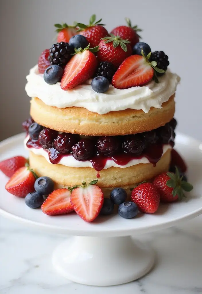 30 Aesthetic Birthday Cake Designs Too Pretty to Eat 11 30 Aesthetic Birthday Cake Designs Too Pretty to Eat - 11. Berry Bliss Cake