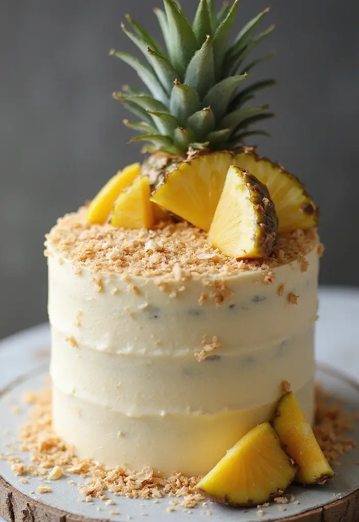 30 Aesthetic Birthday Cake Designs Too Pretty to Eat 16 30 Aesthetic Birthday Cake Designs Too Pretty to Eat - 16. Pina Colada Cake