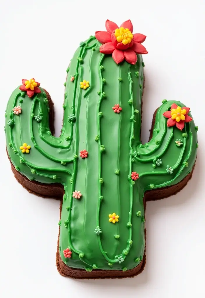 30 Aesthetic Birthday Cake Designs Too Pretty to Eat 4 30 Aesthetic Birthday Cake Designs Too Pretty to Eat - 4. Chocolate Cactus Cake