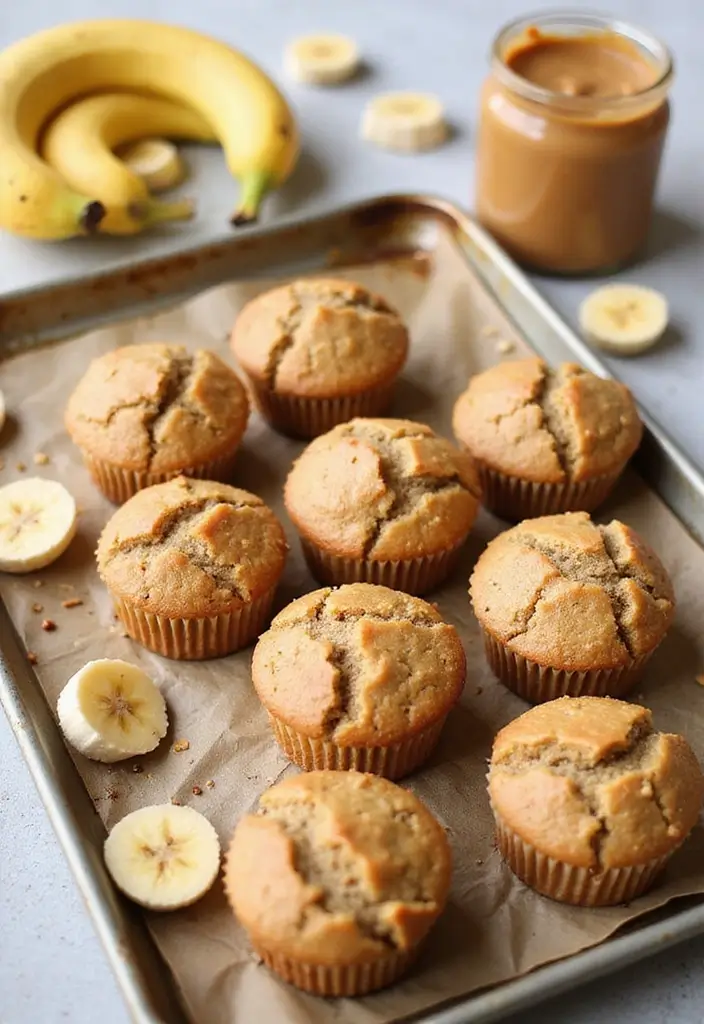 30 Bake Sale Items That Everyone Will Rush to Buy 3 30 Bake Sale Items That Everyone Will Rush to Buy - 3. Peanut Butter Banana Muffins