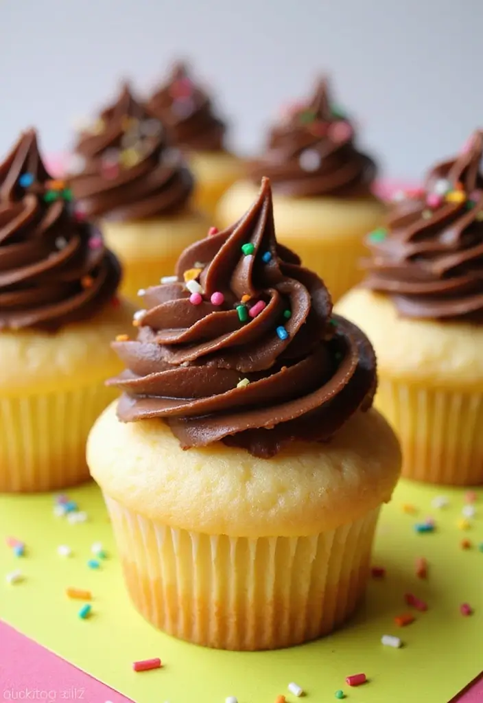 30 Baking Dessert Ideas That Look Gorgeous and Taste Divine 22 30 Baking Dessert Ideas That Look Gorgeous and Taste Divine - 22. Vanilla Cupcakes with Chocolate Frosting