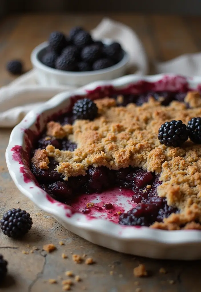 30 Baking Dessert Ideas That Look Gorgeous and Taste Divine 27 30 Baking Dessert Ideas That Look Gorgeous and Taste Divine - 27. Blackberry Crisp