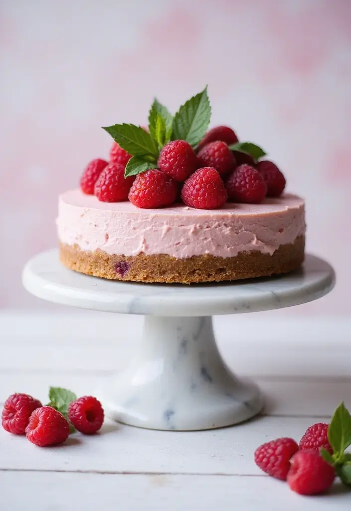 30 Baking Dessert Ideas That Look Gorgeous and Taste Divine 3 30 Baking Dessert Ideas That Look Gorgeous and Taste Divine - 3. Vegan Raspberry Cheesecake