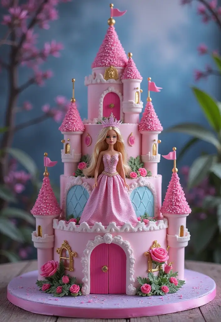 30 Barbie Birthday Cake Ideas That Are Glamorous and Fun 30 30 Barbie Birthday Cake Ideas That Are Glamorous and Fun - 30. Barbie Enchanted Castle Cake