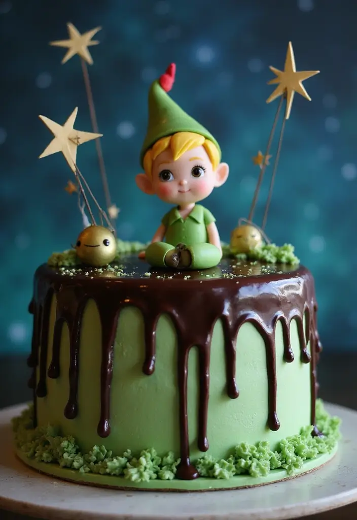 30 Bento Cake Designs for Boyfriend That Feel Romantic 11 30 Bento Cake Designs for Boyfriend That Feel Romantic - 11. Peter Pan's Neverland Adventure