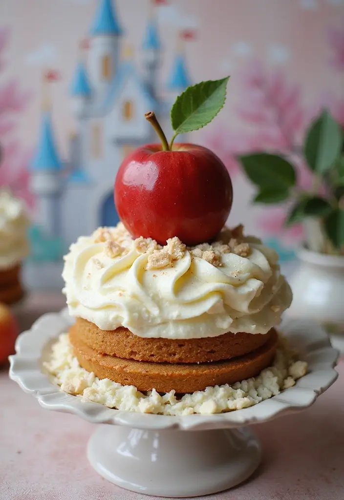 30 Bento Cake Designs for Boyfriend That Feel Romantic 13 30 Bento Cake Designs for Boyfriend That Feel Romantic - 13. Snow White's Apple Delight