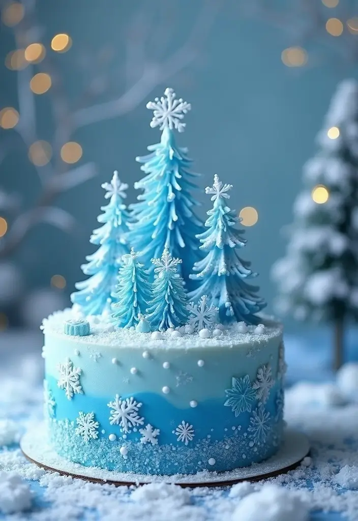 30 Bento Cake Designs for Boyfriend That Feel Romantic 22 30 Bento Cake Designs for Boyfriend That Feel Romantic - 22. Frozen's Winter Wonderland