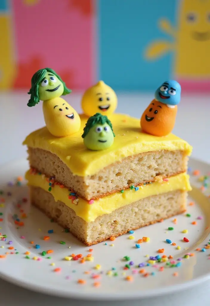 30 Bento Cake Designs for Boyfriend That Feel Romantic 24 30 Bento Cake Designs for Boyfriend That Feel Romantic - 24. Inside Out’s Joyful Cake