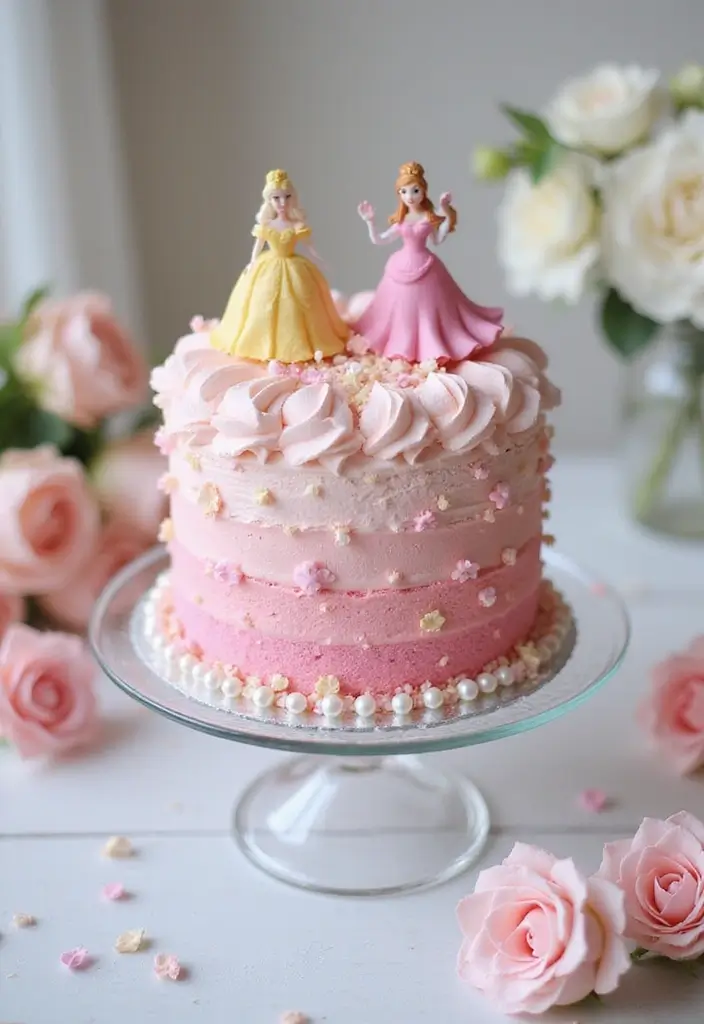 30 Bento Cake Designs for Boyfriend That Feel Romantic 3 30 Bento Cake Designs for Boyfriend That Feel Romantic - 3. Disney Princess Glamour