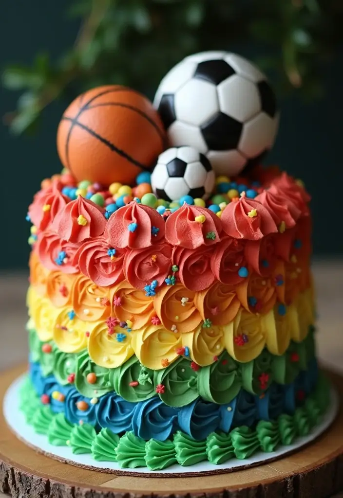 30 Birthday Cake Ideas for Boyfriend That Show Your Love 4 30 Birthday Cake Ideas for Boyfriend That Show Your Love - 4. Sports Theme Cake