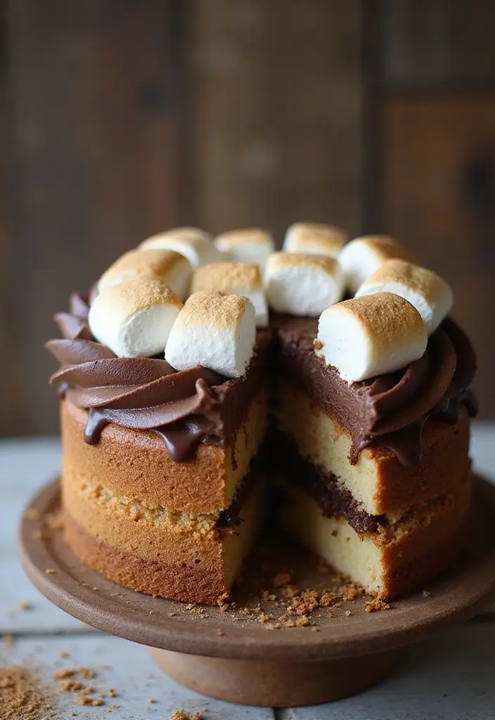 30 Birthday Cake Ideas for Boyfriend That Show Your Love 9 30 Birthday Cake Ideas for Boyfriend That Show Your Love - 9. S'mores Cake