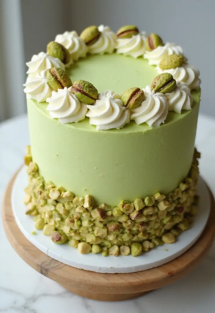 30 Birthday Cake Ideas for Men That Look Bold and Delicious 27 30 Birthday Cake Ideas for Men That Look Bold and Delicious - 27. Pistachio Cake