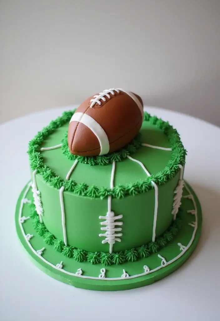 30 Birthday Cake Ideas for Men That Look Bold and Delicious 8 30 Birthday Cake Ideas for Men That Look Bold and Delicious - 8. Football Cake
