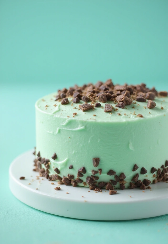 30 Birthday Cake Ideas for Mom That Show Your Appreciation 16 30 Birthday Cake Ideas for Mom That Show Your Appreciation - 16. Mint Chocolate Chip Cake