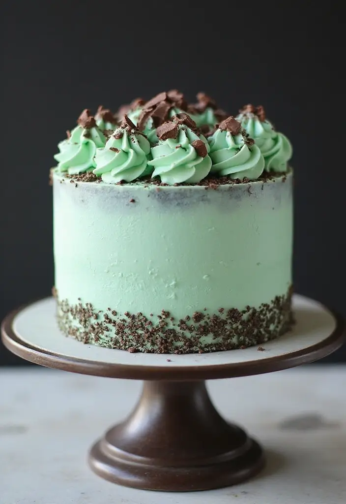 30 Birthday Cake Ideas for Mom That Show Your Appreciation 21 30 Birthday Cake Ideas for Mom That Show Your Appreciation - 21. Chocolate Mint Cake