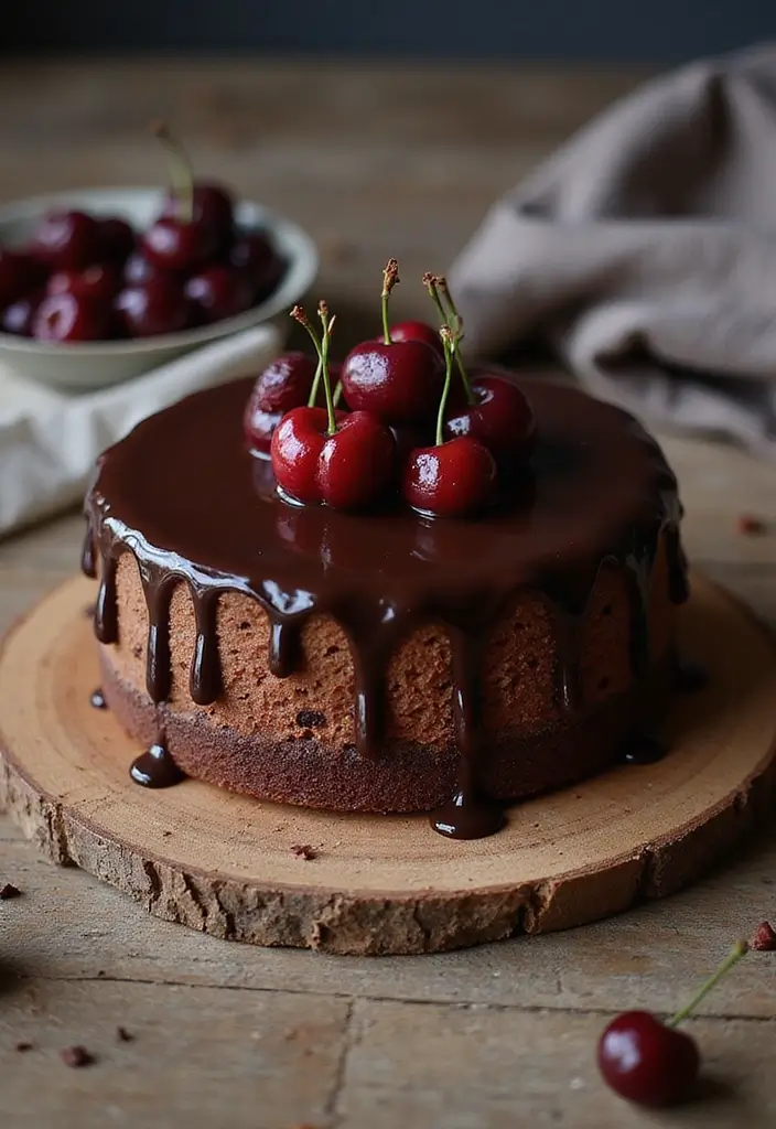 30 Birthday Cake Ideas for Mom That Show Your Appreciation 26 30 Birthday Cake Ideas for Mom That Show Your Appreciation - 26. Chocolate Cherry Cake