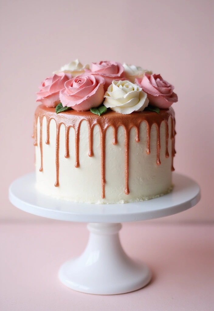 30 Birthday Cake Ideas for Women That Look Chic and Elegant 1 30 Birthday Cake Ideas for Women That Look Chic and Elegant - 1. Elegant Rose Gold Drip Cake