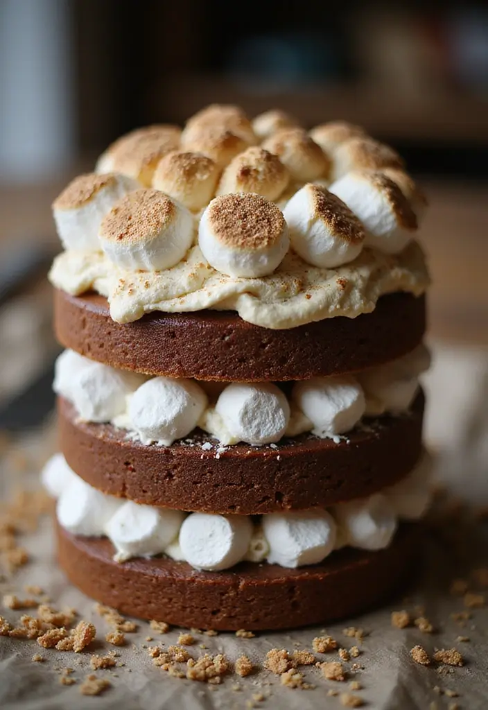 30 Birthday Cake Ideas for Women That Look Chic and Elegant 14 30 Birthday Cake Ideas for Women That Look Chic and Elegant - 14. S'mores Cake