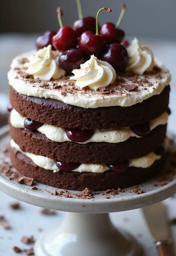 30 Birthday Cake Ideas for Women That Look Chic and Elegant 16 30 Birthday Cake Ideas for Women That Look Chic and Elegant - 16. Black Forest Cake