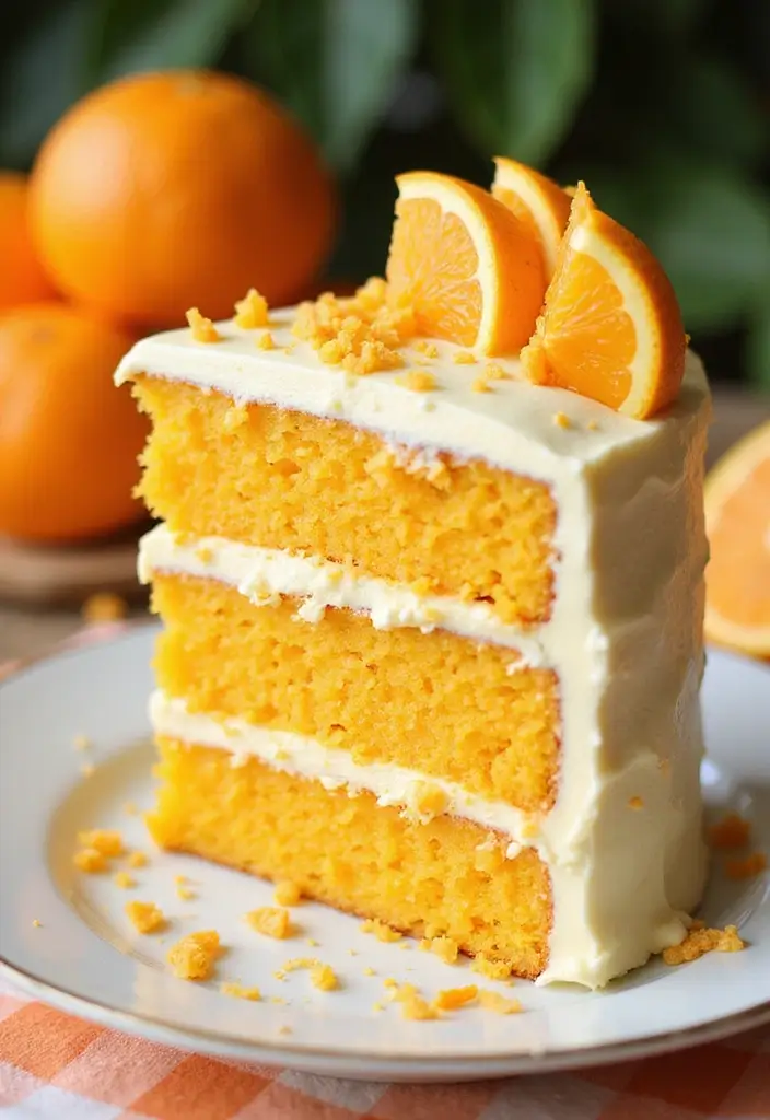 30 Birthday Cake Ideas for Women That Look Chic and Elegant 19 30 Birthday Cake Ideas for Women That Look Chic and Elegant - 19. Orange Creamsicle Cake