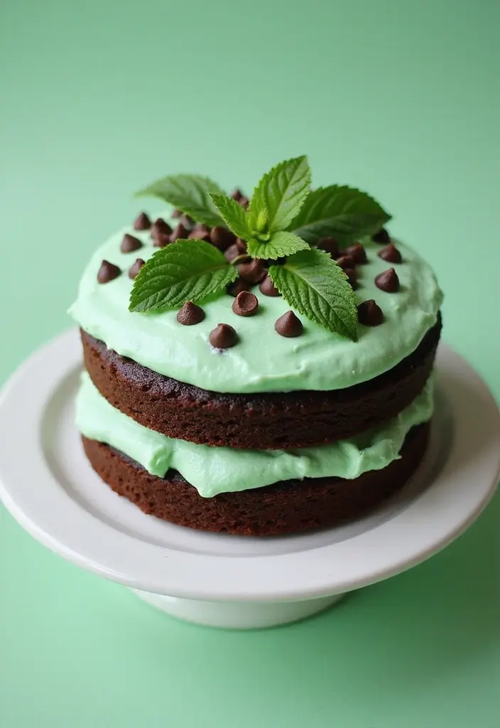30 Birthday Cake Ideas for Women That Look Chic and Elegant 20 30 Birthday Cake Ideas for Women That Look Chic and Elegant - 20. Mint Chocolate Chip Cake