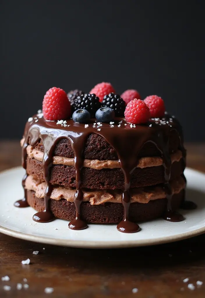 30 Birthday Cake Ideas for Women That Look Chic and Elegant 5 30 Birthday Cake Ideas for Women That Look Chic and Elegant - 5. Chocolate Ganache Fudge Cake