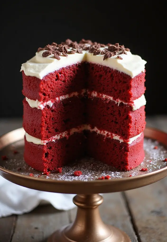 30 Birthday Cake Ideas for Women That Look Chic and Elegant 8 30 Birthday Cake Ideas for Women That Look Chic and Elegant - 8. Red Velvet Cake with Cream Cheese Frosting