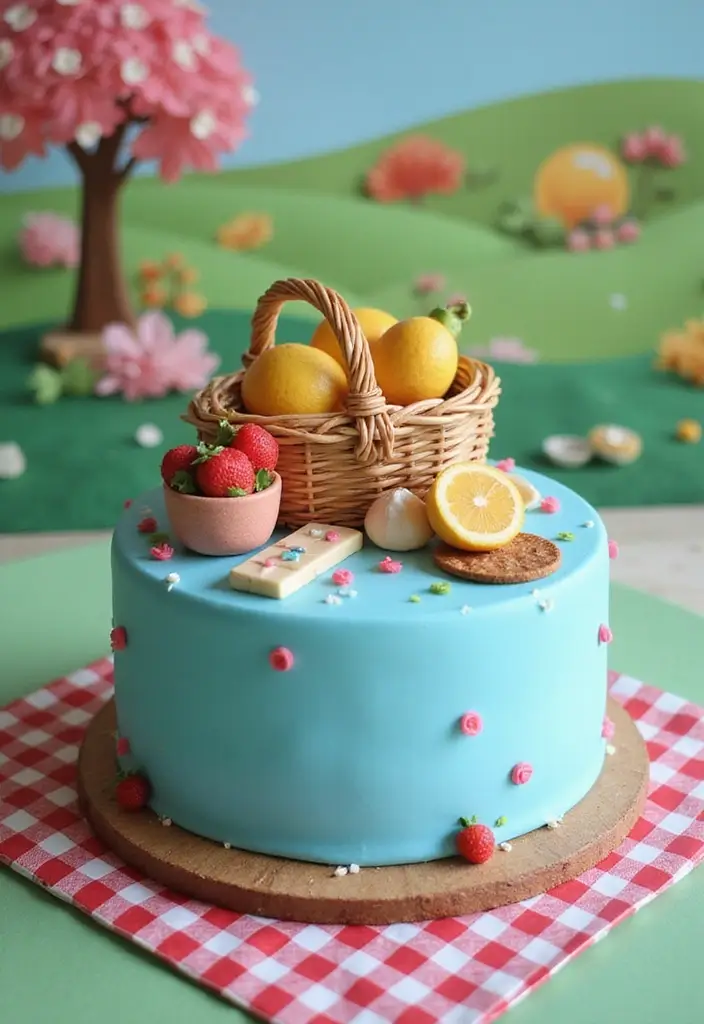 30 Bluey Cake Ideas Kids Will Absolutely Love 13 30 Bluey Cake Ideas Kids Will Absolutely Love - 13. Bluey Picnic Cake