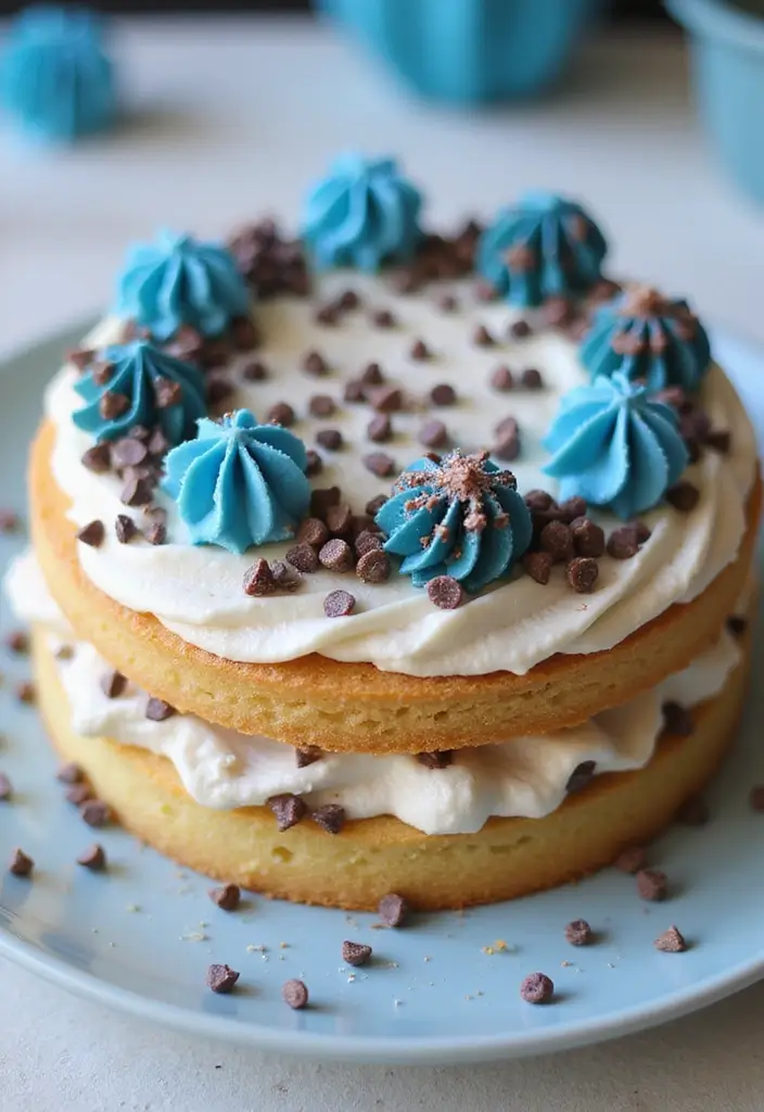 30 Bluey Cake Ideas Kids Will Absolutely Love 14 30 Bluey Cake Ideas Kids Will Absolutely Love - 14. Bluey Chocolate Chip Cake