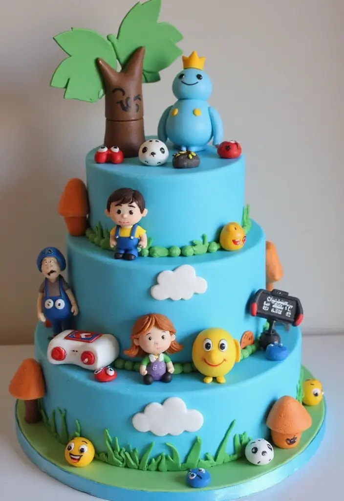 30 Bluey Cake Ideas Kids Will Absolutely Love 16 30 Bluey Cake Ideas Kids Will Absolutely Love - 16. Bluey Games Cake