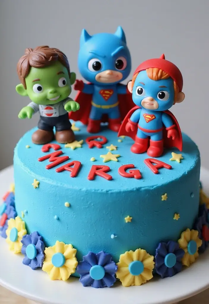 30 Bluey Cake Ideas Kids Will Absolutely Love 18 30 Bluey Cake Ideas Kids Will Absolutely Love - 18. Bluey Superhero Cake