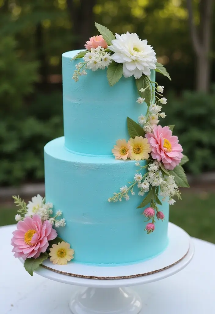 30 Bluey Cake Ideas Kids Will Absolutely Love 28 30 Bluey Cake Ideas Kids Will Absolutely Love - 28. Bluey Cake with Edible Flowers