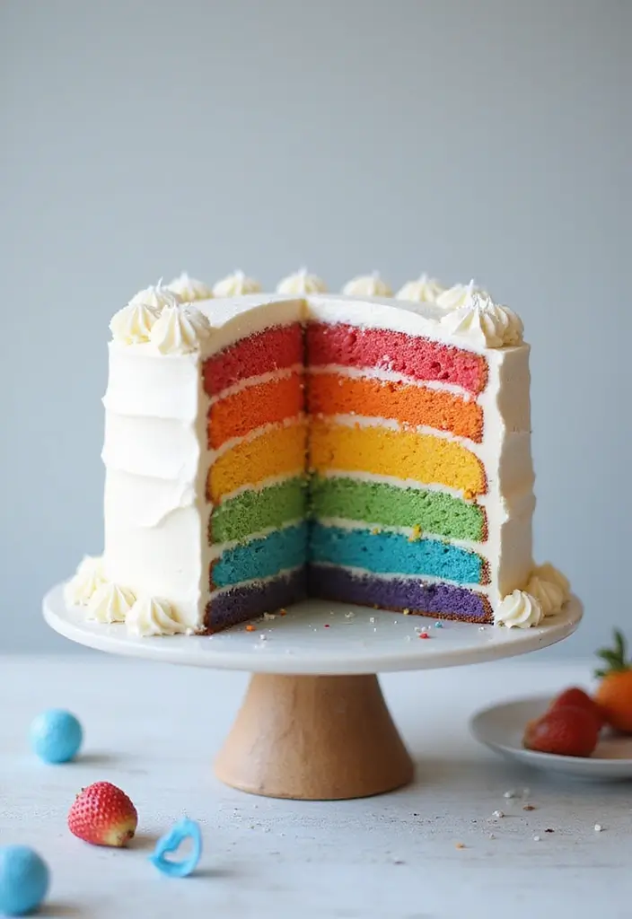 30 Bluey Cake Ideas Kids Will Absolutely Love 4 30 Bluey Cake Ideas Kids Will Absolutely Love - 4. Bluey’s Rainbow Cake