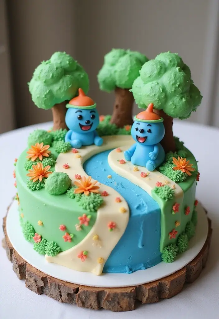30 Bluey Cake Ideas Kids Will Absolutely Love 5 30 Bluey Cake Ideas Kids Will Absolutely Love - 5. Bluey Backyard Adventure Cake