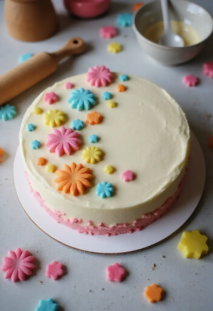 30 Cake Decorating Ideas Anyone Can Recreate at Home 2 30 Cake Decorating Ideas Anyone Can Recreate at Home - 2. Fun Fondant Shapes