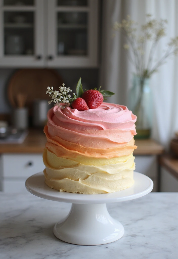 30 Cake Decorating Ideas Anyone Can Recreate at Home 20 30 Cake Decorating Ideas Anyone Can Recreate at Home - 20. Ombre Cake Design