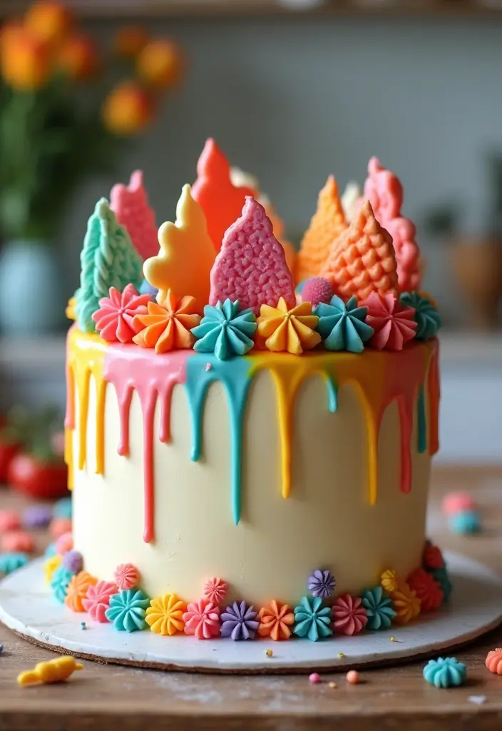 30 Cake Decorating Ideas Anyone Can Recreate at Home 25 30 Cake Decorating Ideas Anyone Can Recreate at Home - 25. Candy Melt Decorations