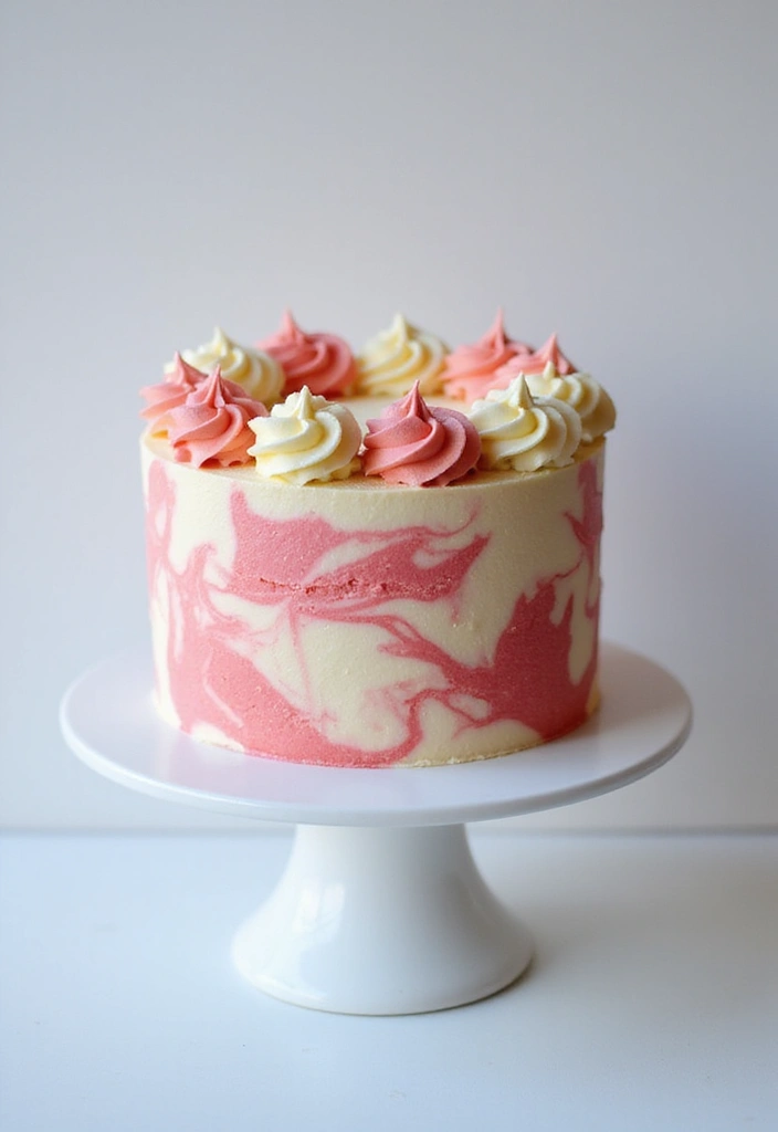 30 Cake Decorating Ideas Anyone Can Recreate at Home 8 30 Cake Decorating Ideas Anyone Can Recreate at Home - 8. Marbled Icing