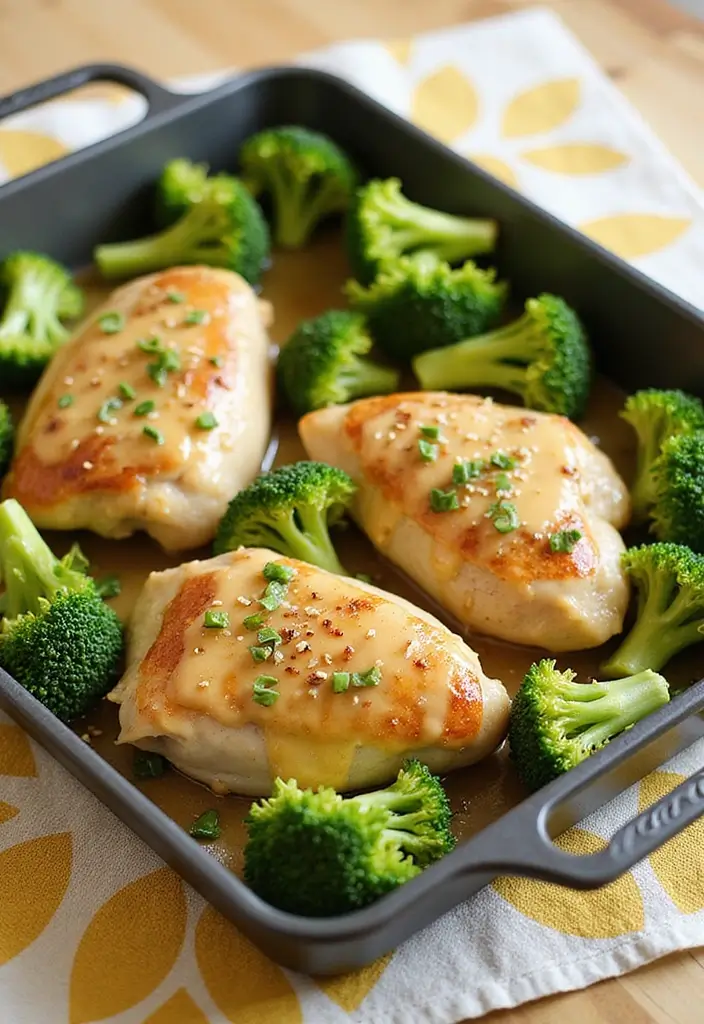 30 Chicken Tray Bake Recipes That Are Simple and Tasty 13 30 Chicken Tray Bake Recipes That Are Simple and Tasty - 13. Lemon Butter Chicken and Broccoli Bake
