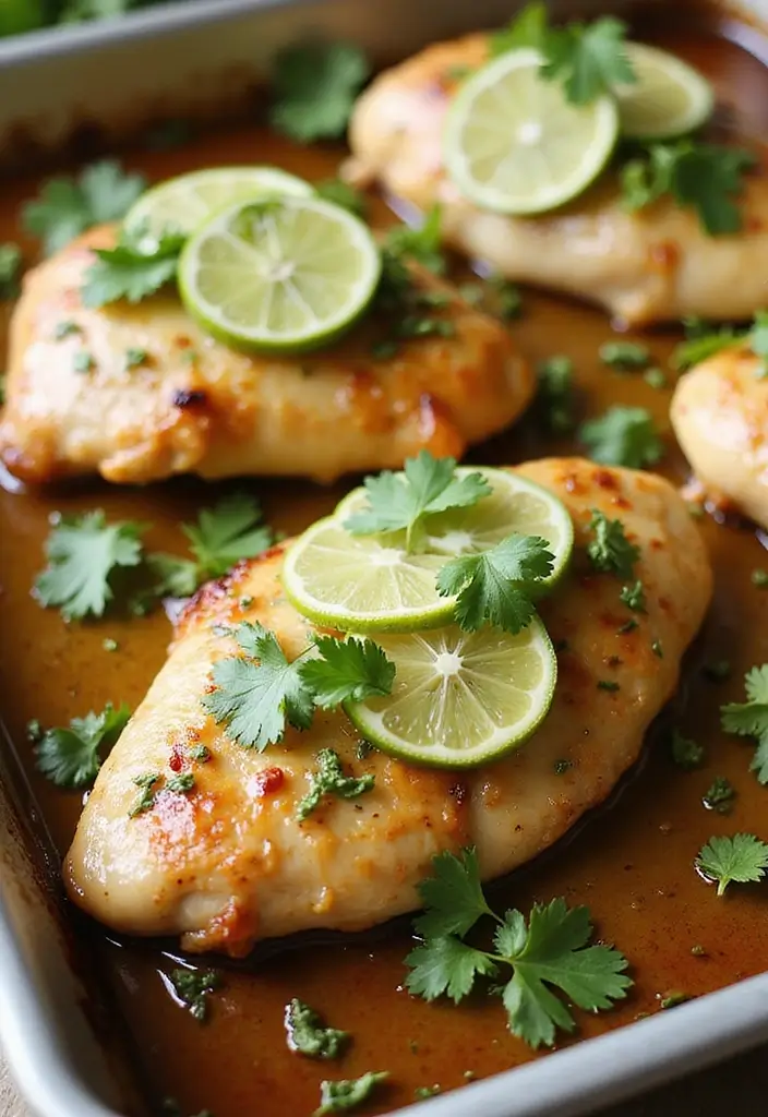30 Chicken Tray Bake Recipes That Are Simple and Tasty 19 30 Chicken Tray Bake Recipes That Are Simple and Tasty - 19. Cilantro Lime Chicken Bake