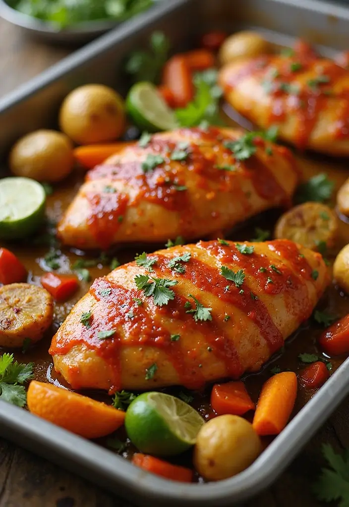 30 Chicken Tray Bake Recipes That Are Simple and Tasty 24 30 Chicken Tray Bake Recipes That Are Simple and Tasty - 24. Chipotle Chicken Bake