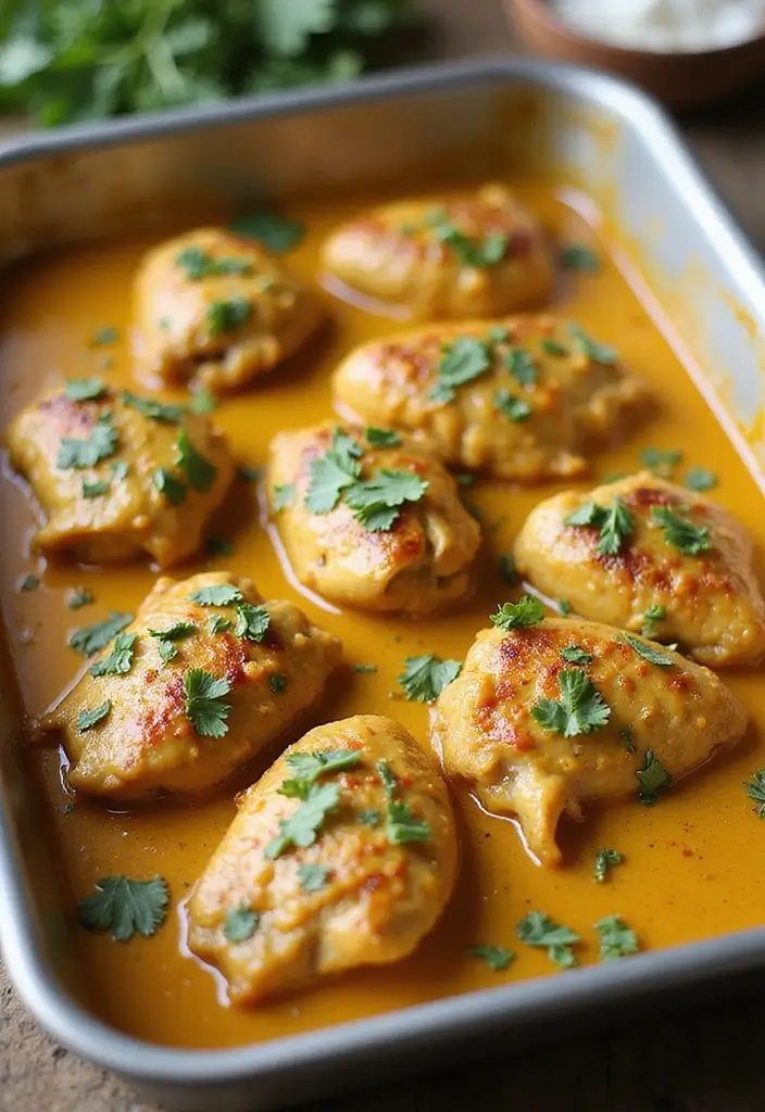 30 Chicken Tray Bake Recipes That Are Simple and Tasty 28 30 Chicken Tray Bake Recipes That Are Simple and Tasty - 28. Coconut Curry Chicken Bake