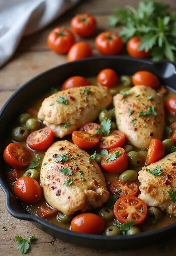 30 Chicken Tray Bake Recipes That Are Simple and Tasty 3 30 Chicken Tray Bake Recipes That Are Simple and Tasty - 3. One-Pan Mediterranean Chicken Bake